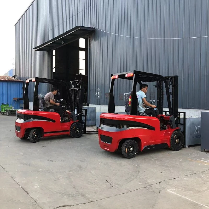 رافعة شوكية كهربائية صغيرة جديدة للطاقة بأربع عجلات، شاحنة تحميل وتفريغ هيدروليكية