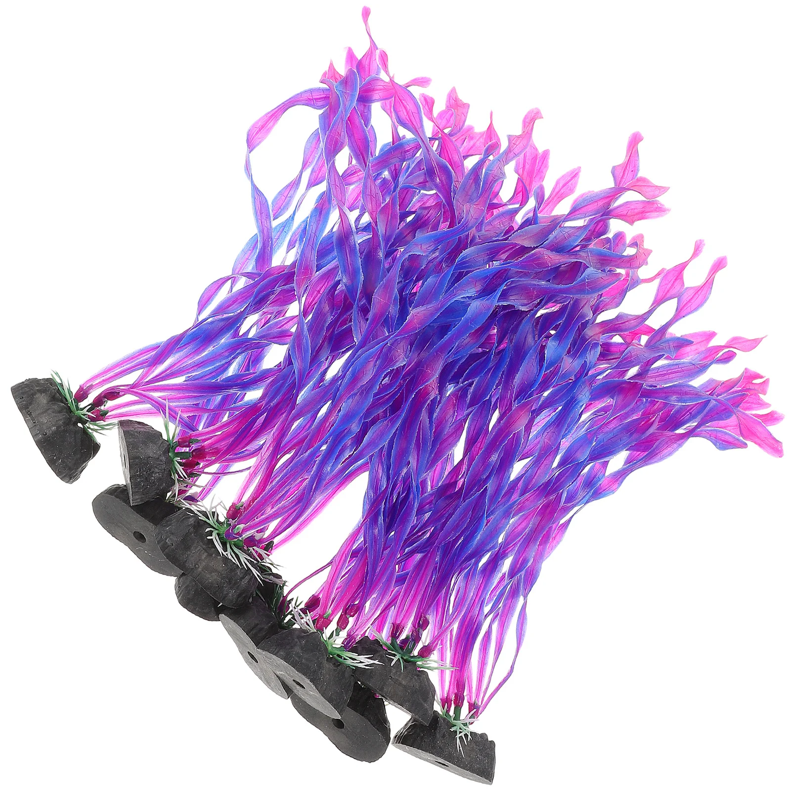 

10pcs Water Grass Decoration Artificial Aquarium Plants For Fish Tank Plastic Aquatic Plant Ornaments Small Fake Plants Decor