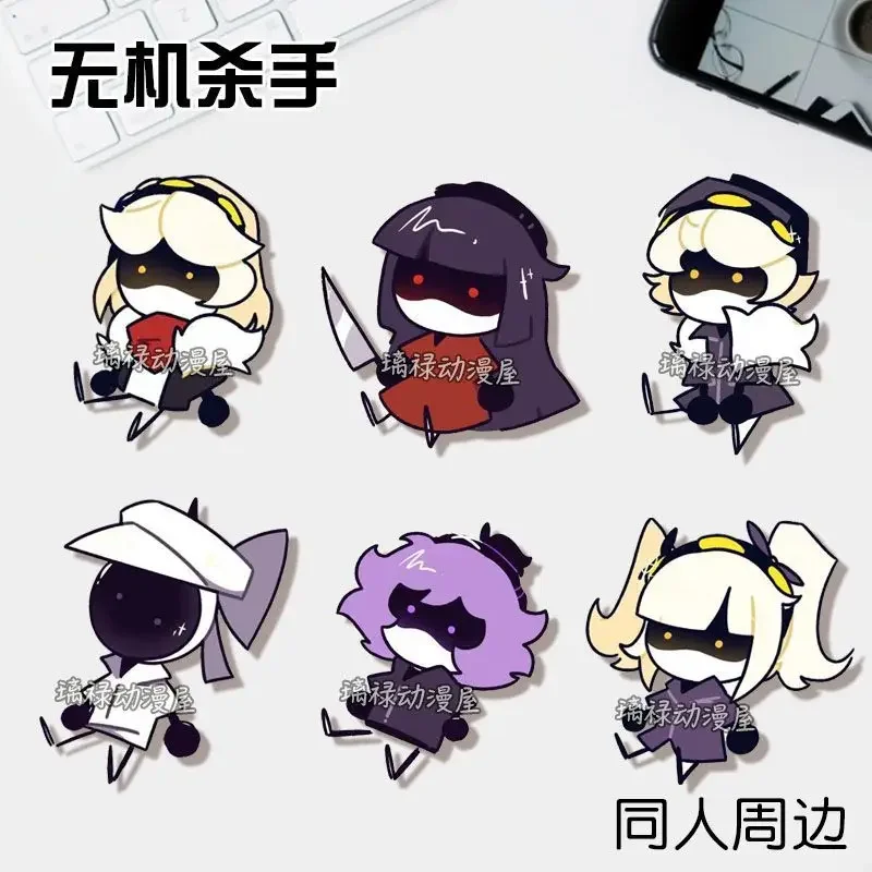 Murder Drones Mini Brooch Fashion Anime Action cosplay Accessories pins