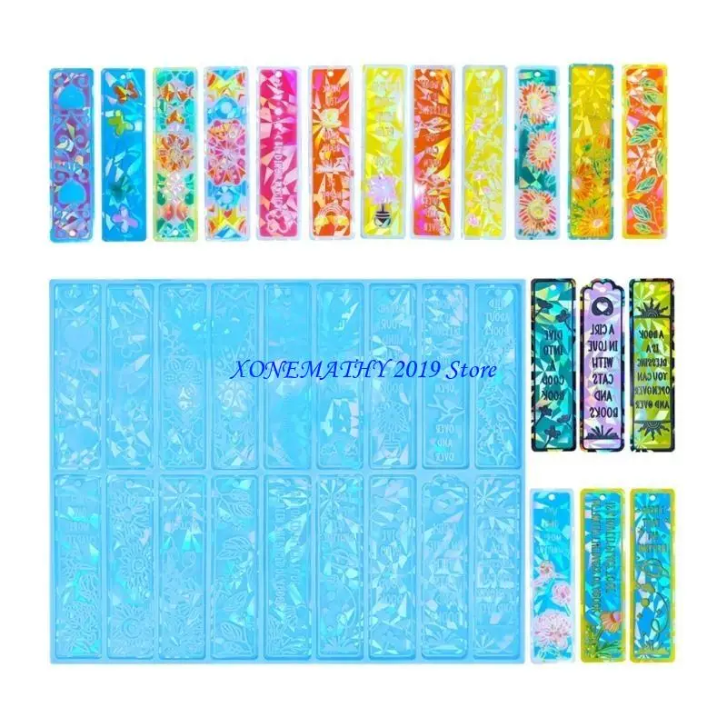 

F42F DIY Resin Mold Silicone Bookmarks Mold Making Epoxy Resin DIY Craft