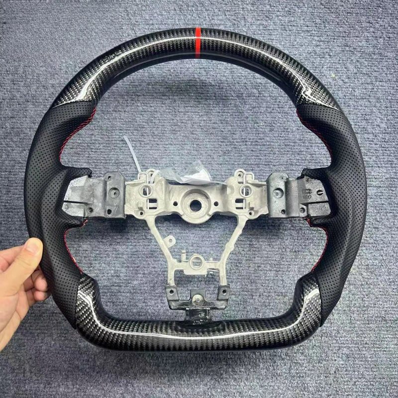 For Subaru Steering Wheel Horn Cover Shell Decorative  WRX Carbon Fiber