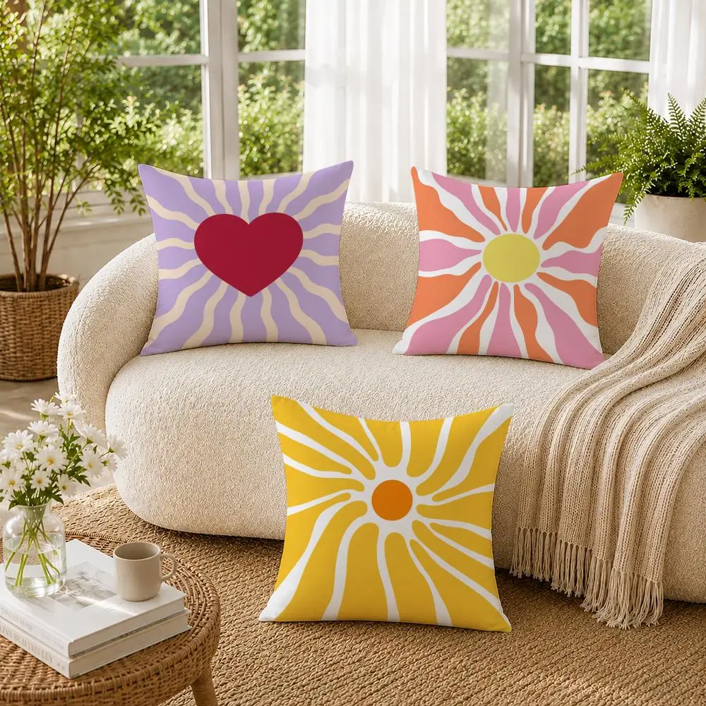 cojin geometrica abstracta artistica Cushion Cover Pillowcase Sofa Living Room Home Gift Office Decor Protective Covers