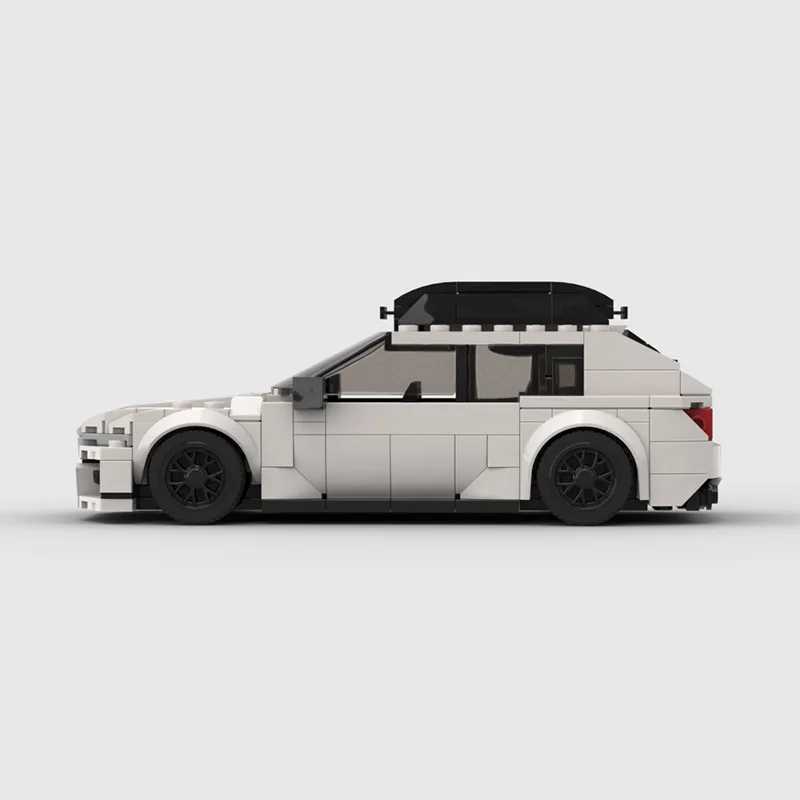 MOC Kreatives Design Mini RS6 Supersportwagen Baustein-Modell DIY Lehrreiches Montage-Spielzeug für Kinder Geburtstagsgeschenk Dekoration – Detail 16