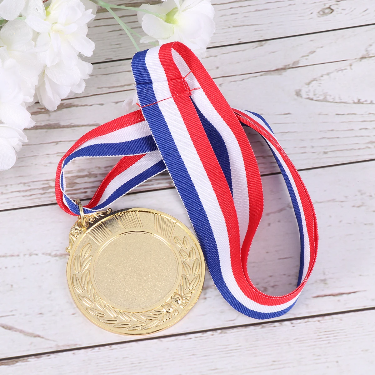 

3pcs Award Medals Gold Silver Bronze Metal Competition Medals For Sports Party Wheat Design Trophy Gift Souvenir