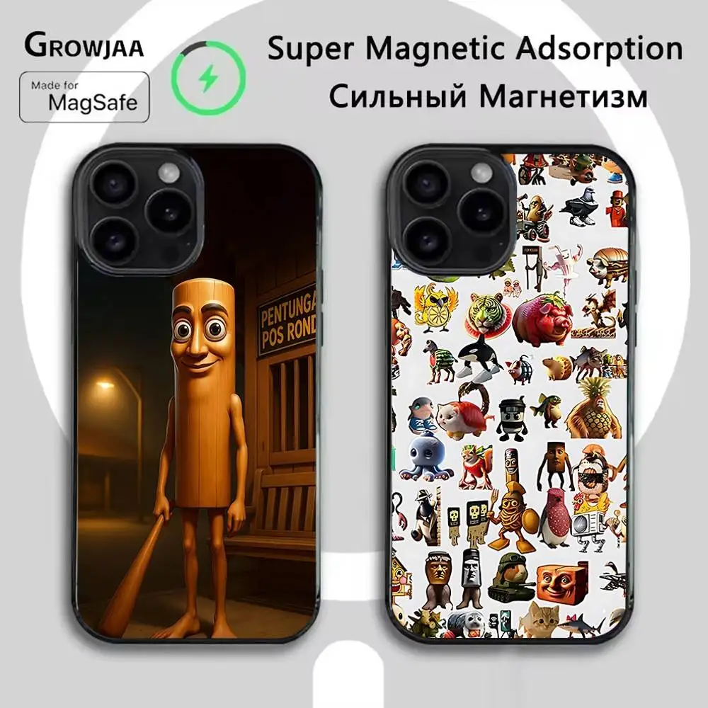 

Tung Tung Tung Sahur Memes Phone Case For iPhone 17,16,15,14,13,12,11,Pro,Max,Plus,Mini,SE4,E Magnetic Magsafe Wireless Charging