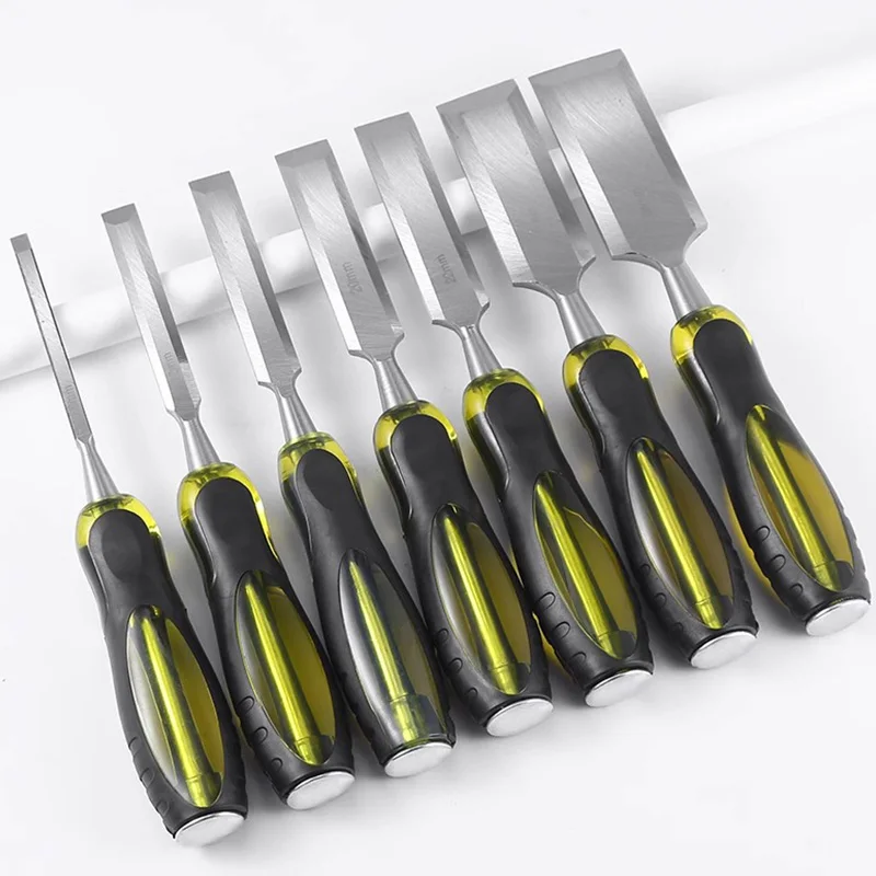 Professional wood chisel tool set, DIY woodworking beginner set, sharp wood carving chisel set, very suitable for beginner gifts