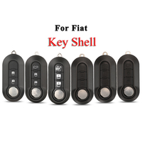 jingyuqin 2/3BTN Remote Car key Shell Case For Fiat 500 Panda Punto Bravo Ducato Peugeot Boxer Citroen Jumper Auto Uncut Blade