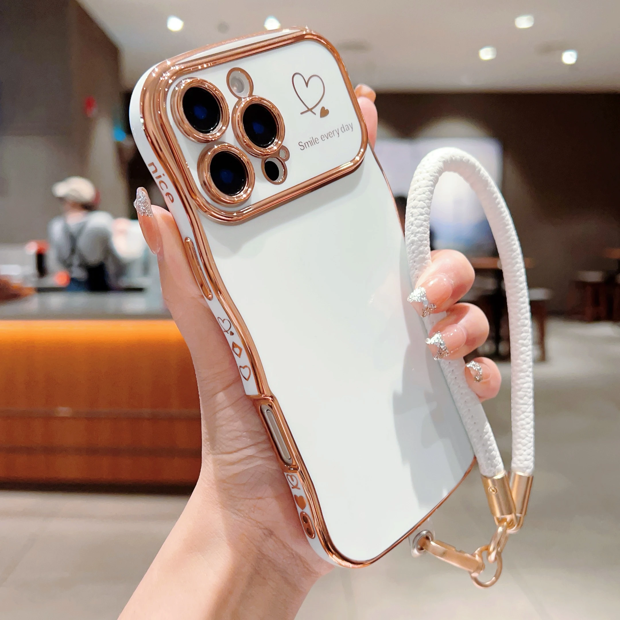 

Luxury Matte Case For iPhone 16 15 14 13 12 11 Pro Max Plus 16Pro 15Pro i iPhone16 14Pro ProMax Love Heart Cover