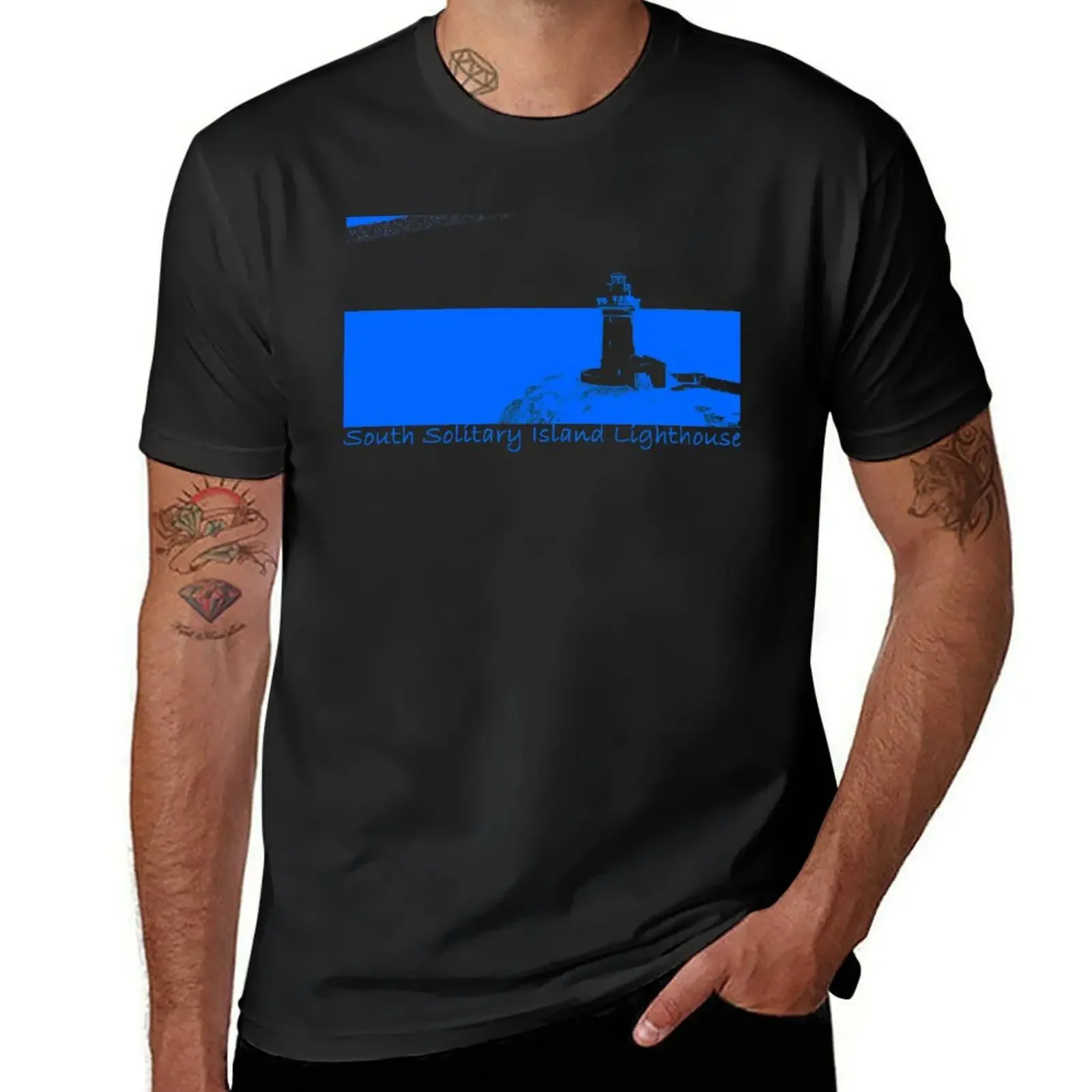 Lighthouse - South Solitary Island T-Shirt cute tops blanks plus sizes big and tall t shirts for men