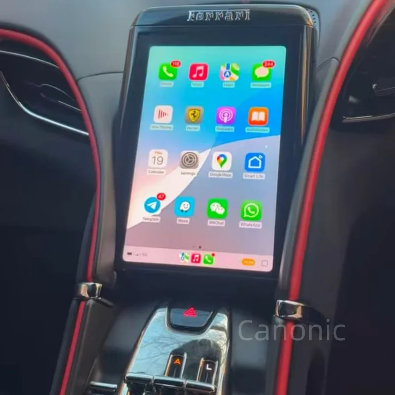Mirror Link Interfaz de vídeo Android Music CarPlay para Ferrari Roma 2020
