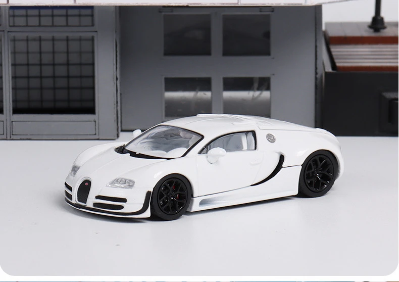 دييكاست 1:64 مقياس مورتال معرض محدود بوجاتي فيرون نموذج سيارة تحصيل لعبة هدية تذكارية عرض حلية #4