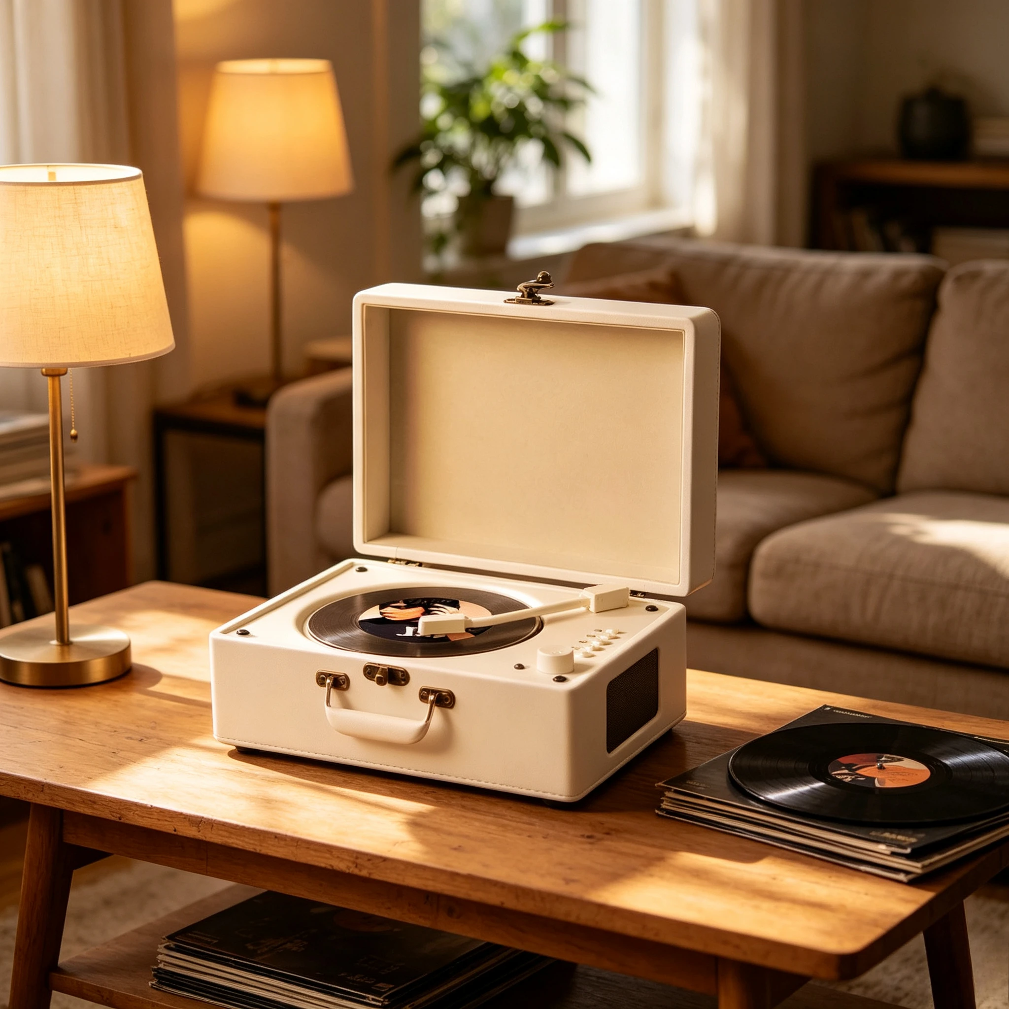 High Quality Retro Tray-Loading CD Player,Vintage Bluetooth Stereo Sound System for Home Living Room & Office with USB AUX Input
