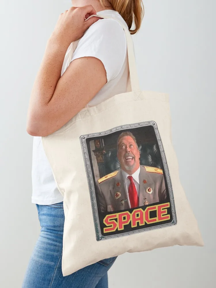 

Space tim curry meme Tote Bag cute tote bag shopping bag Reusable bags tote men's