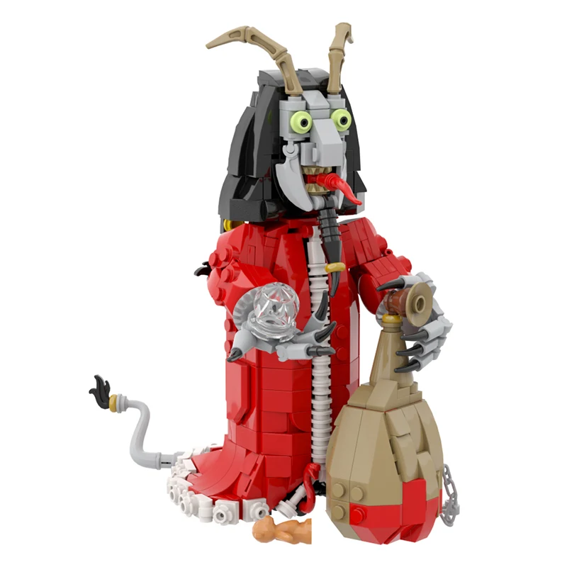 

546pcs Krampus Building Blocks Assembly Model Bricks Red Character for Family Friends Holiday Gift