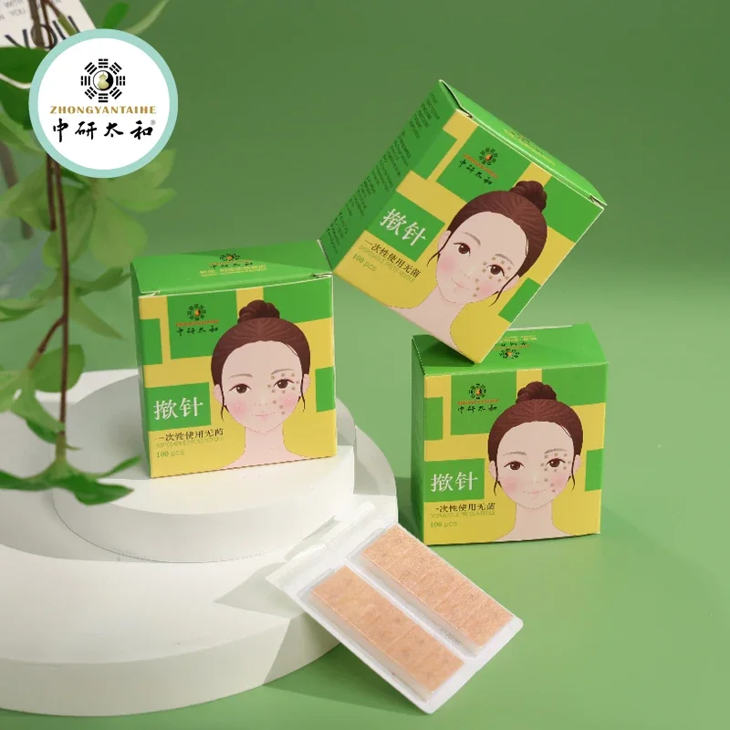 

ZHONGYAN TAIHE одноразовые стерильные иглы для акупунктуры для кожи ушей 100 шт./кор. наклейки для массажа и релаксации новая упаковка