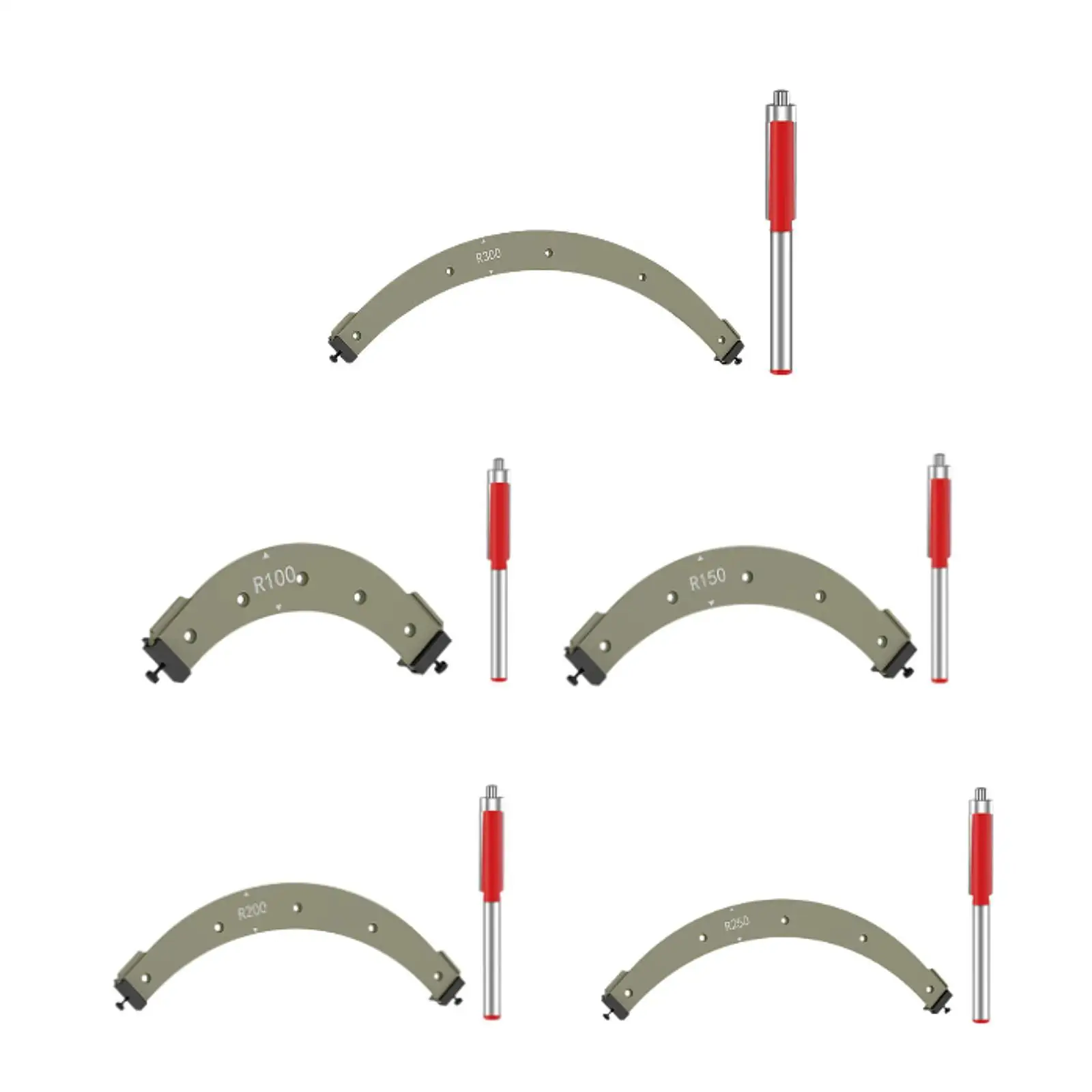 Double Limiter Woodworking Corner Radius Template Plastic Angle Jig for Accurate Furniture Chamfering Work