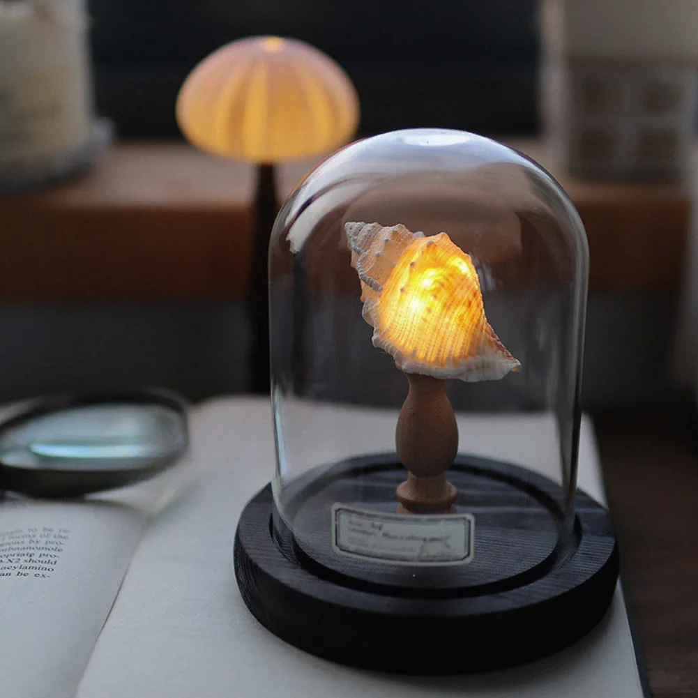 DIY Sea Urchins Night Light Mini LED Lamp Soft Lighting Flicker Free Nightstand Lamp Creative Home Decor Great Present Idea