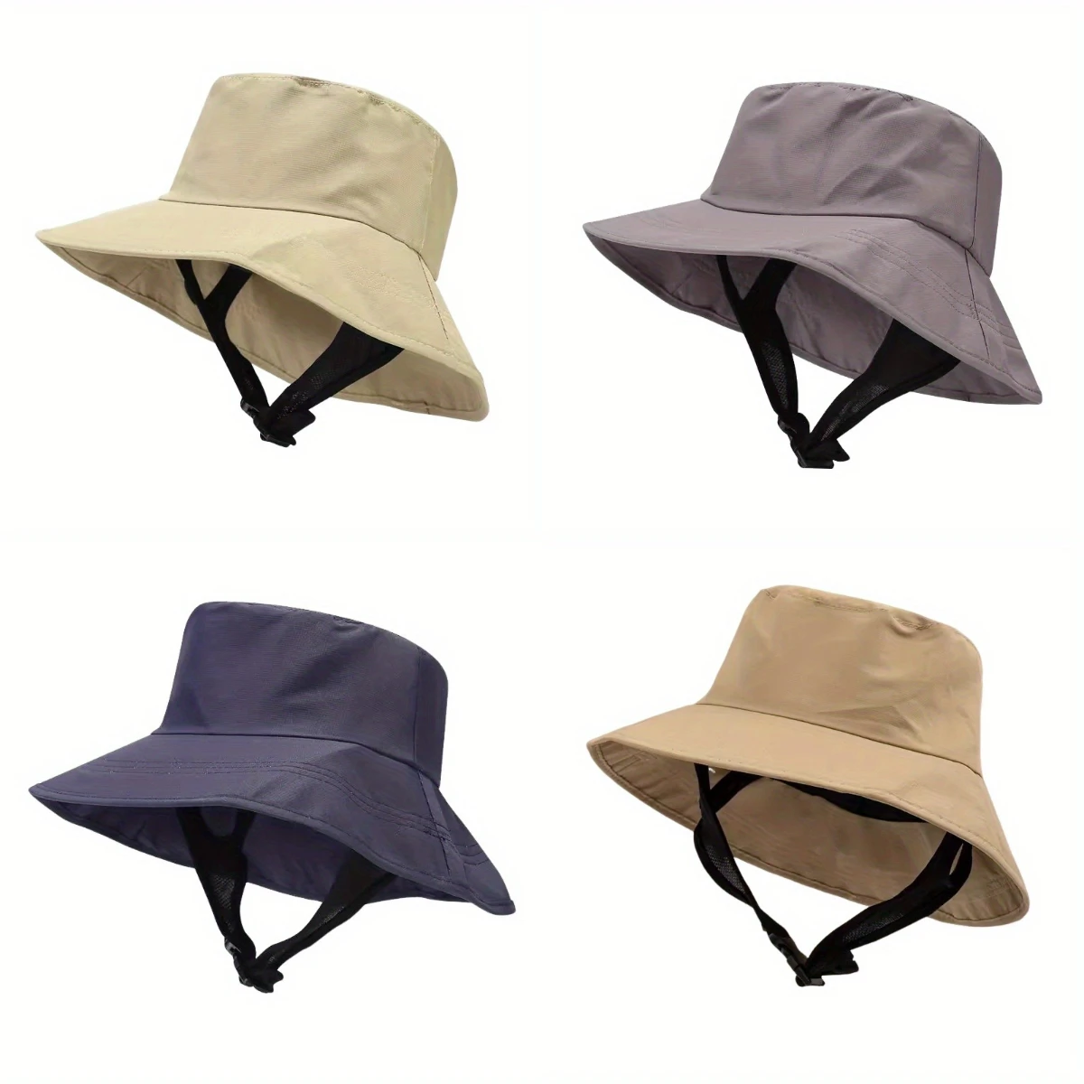 Solid Colour Bucket Hat for Women Men Breathable Quick-drying Sunscreen Fisherman Hat Sunscreen UV Protection Sun Hat