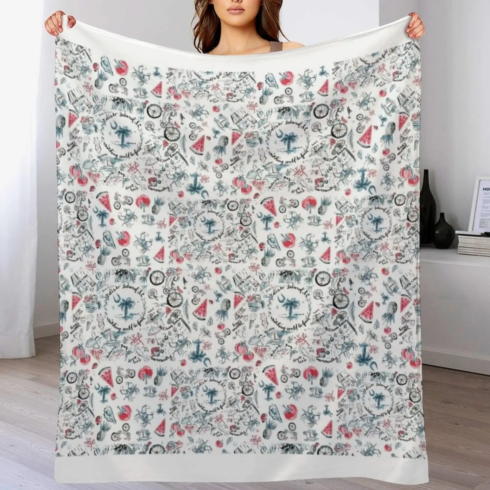 

Lowcountry Life Edisto Island Throw Blanket Blankets For Baby Decoratives funny gift Luxury Designer Blankets