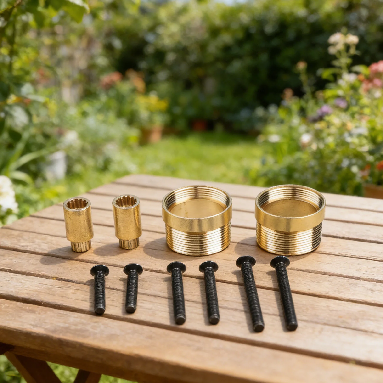 Brass Extension Wrench for Irrigation System Servicing Where LAT Filter Cartridges and Sprinkler Heads Are Recessed