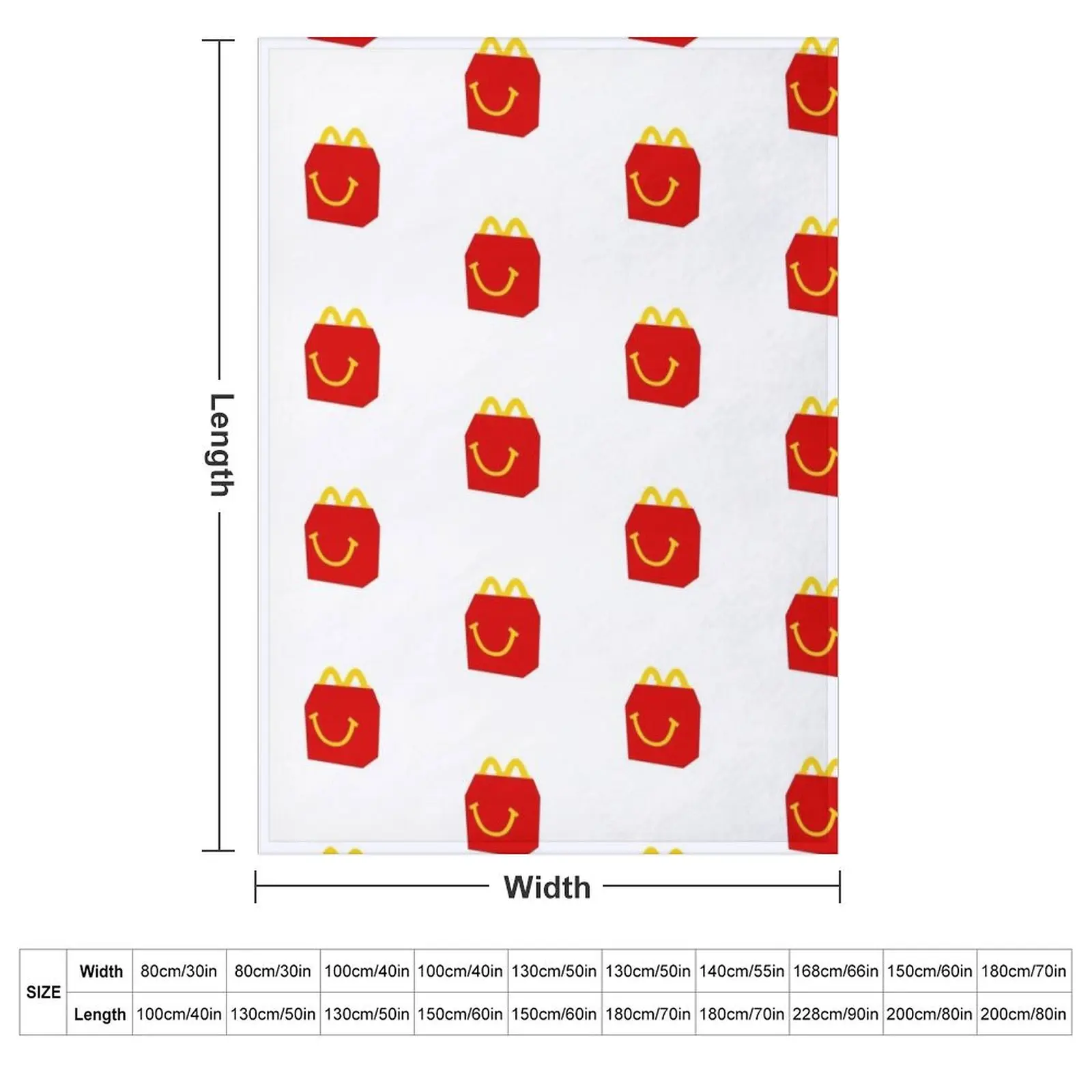 happy meal Throw Blanket blankets and throws Quilt Blankets