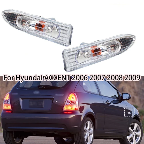 Luces de señal de giro lateral del guardabarros del coche, izquierda y derecha, accesorio para Hyundai ACCENT 923031E000 923041E000 2006-2011
