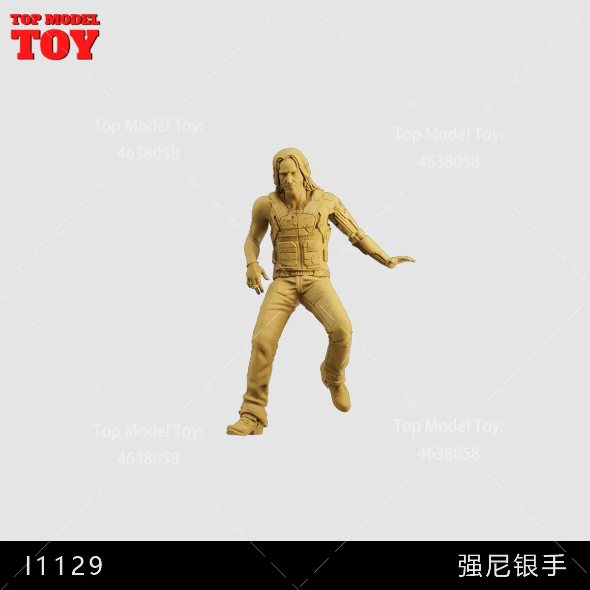 In Stock Unpainted Miniatures 1/64 1/43 1/35 Movie Motorcycle Rider 3D Print Male Scene Figure Dolls Model For Cars Vehicles Toy