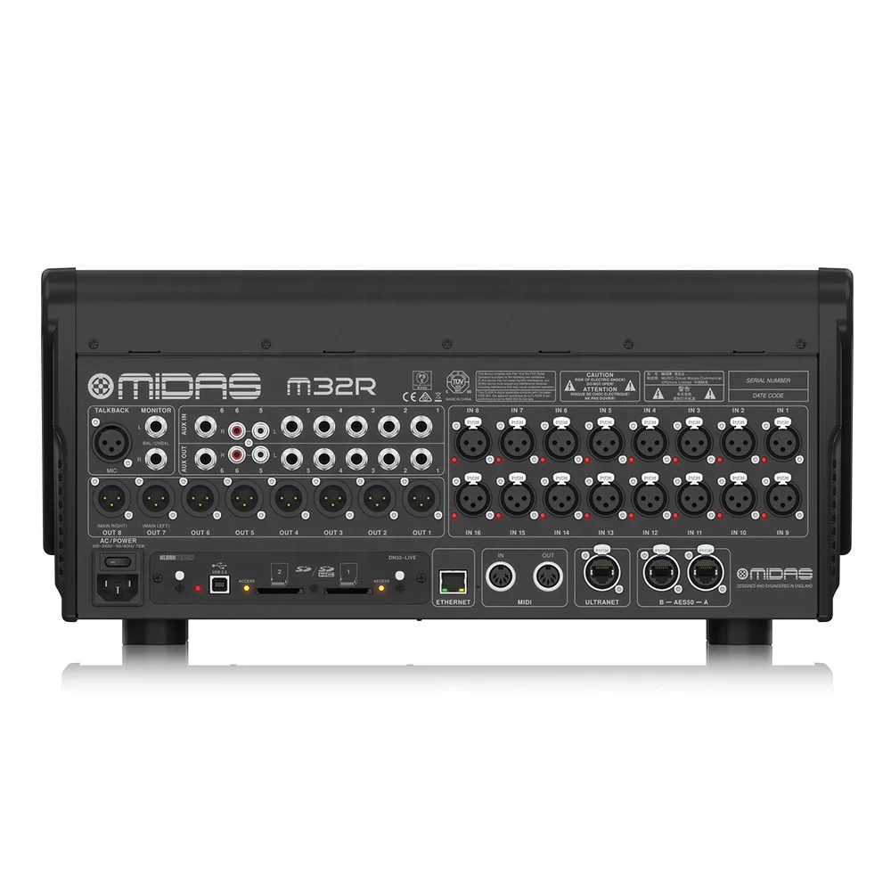 Midas M32R Live Digital Mixer + DL32 Stagebox Combination Suit Dj System For Stage Performance Line Array Speakers
