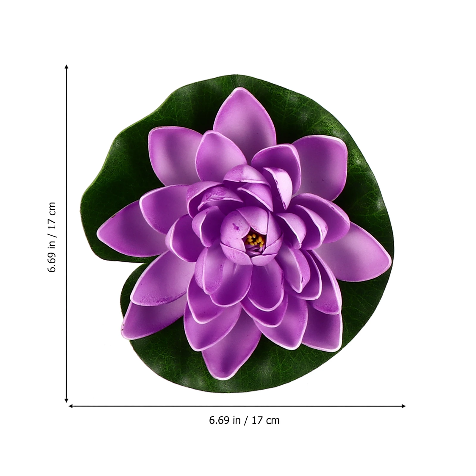 

4Pcs 17cm Artificial Lotus Flowers White Purple Pink EVA Floating for Aquarium Fish Tank Pond Garden Decor Lifelike Water