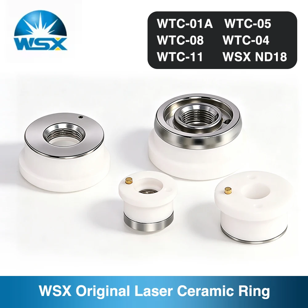 WSX Fiber Laser Ceramic Ring D28 M11 WTC-01A Nozzle Holder Parts WTC-08/04/05A Mini ND18 For WSX NC63A NC30 NC60 Cutting Head