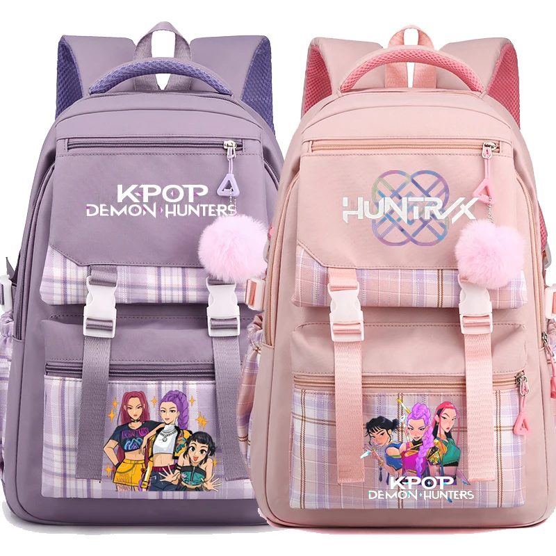 

Kpop Demon Hunters Backpack Fashion Casual Students School Bags K-Pop Demon Hunters School Backpack for Girls Book Bags Gifts
