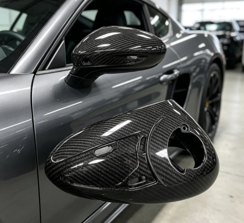 McLaren 540C 600LT 720S Real Dry Carbon Side Mirror Covers Replacement Carbon Fiber Mirror Housings