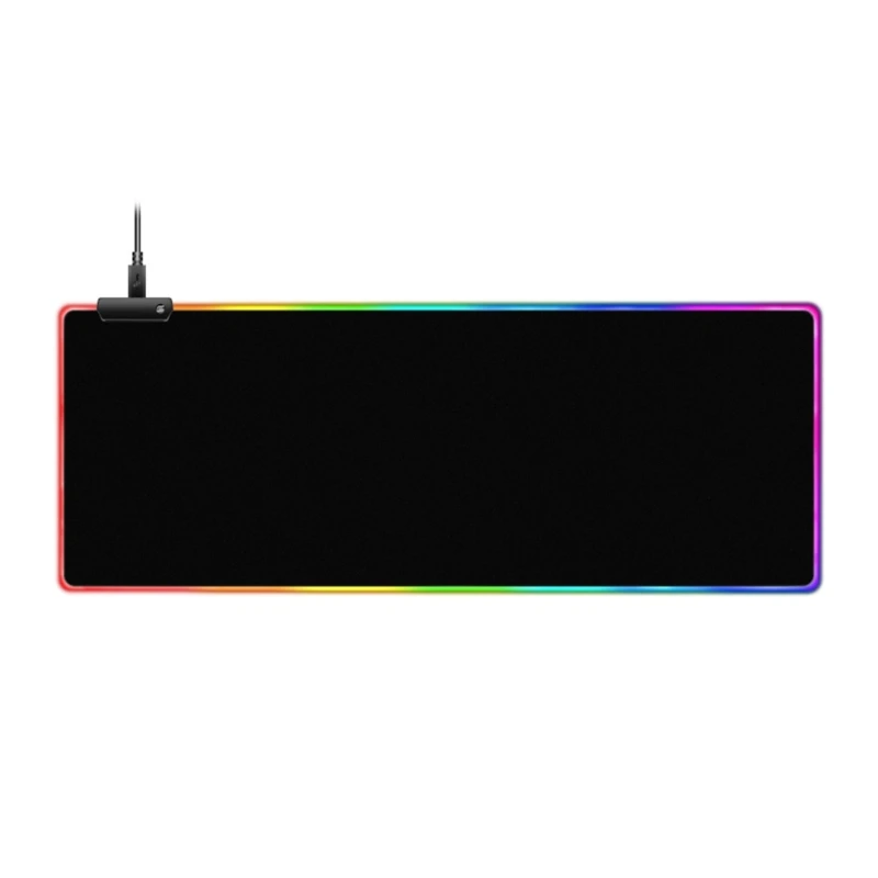 

LED Gaming Mouse Pad Large Glowing LED Mousepad Antislip Rubber Base Computer Keyboard Desk Mouse Mat for Gaming 601B