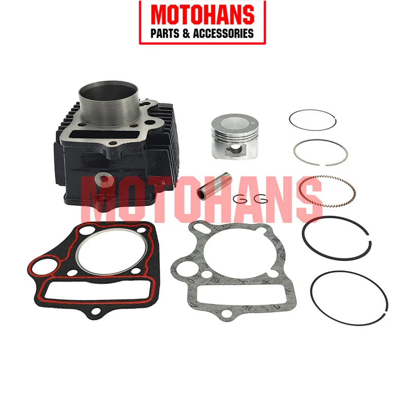 BX15110242 ATV110 C110 52.4MM CYLINDER AND PISTON KIT 4T 110CC 152FMH ENGINE PARTS FOR CUBS MINI ATV POCKET BIKE