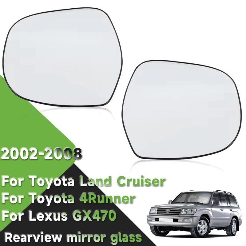 

Glass rear view mirror with heating,left and right rear view mirror for Toyota Land Cruiser 4Runner—Lexus GX470 02-18