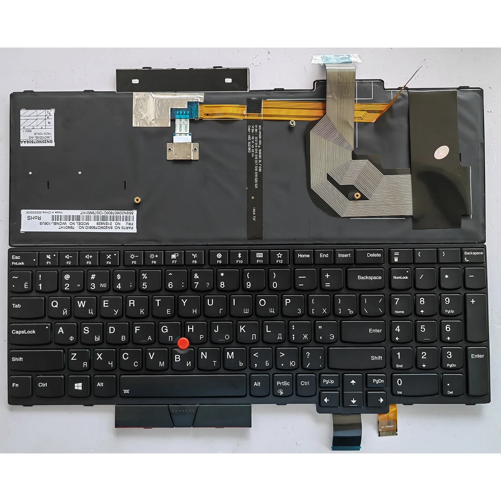 

US RU layout for Lenovo ThinkPad tp00085b T570 T580 P51s P52s 01HX287 208 01ER611 New Laptop Keyboard