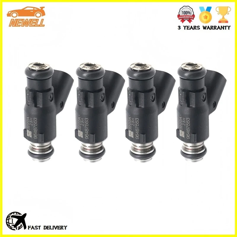 4pcs 96487553 Fuel Injector For Chevrolet Aveo Aveo5 06-08 Pontiac Wave 05-08 Wave5 05-07 1.6L FJ1023