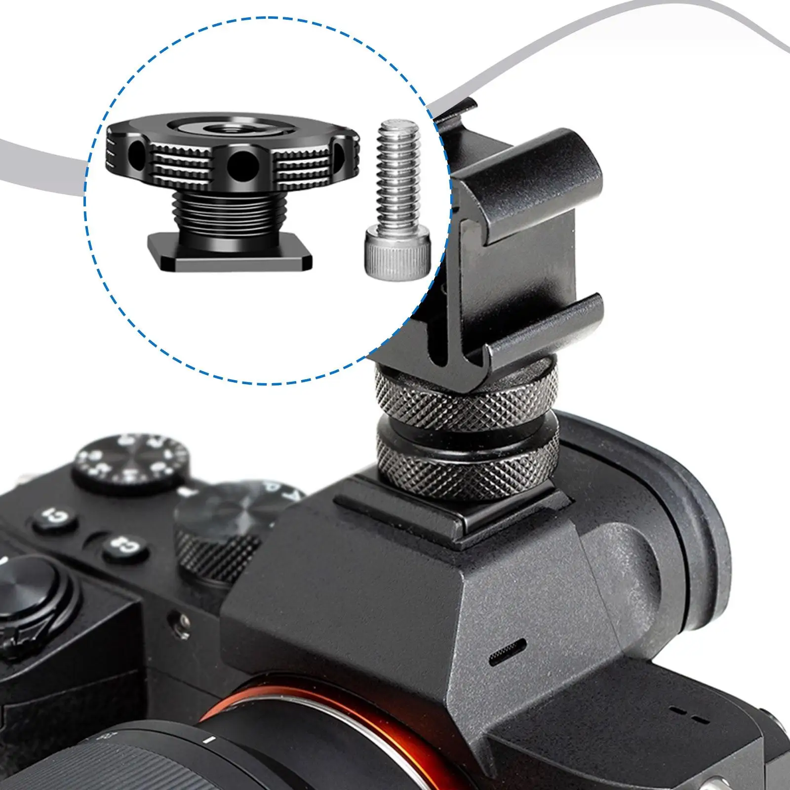 Camera Hot Shoe Mount Multifunctional,Flash Shoe Mount,Photography Video Accessory Mount