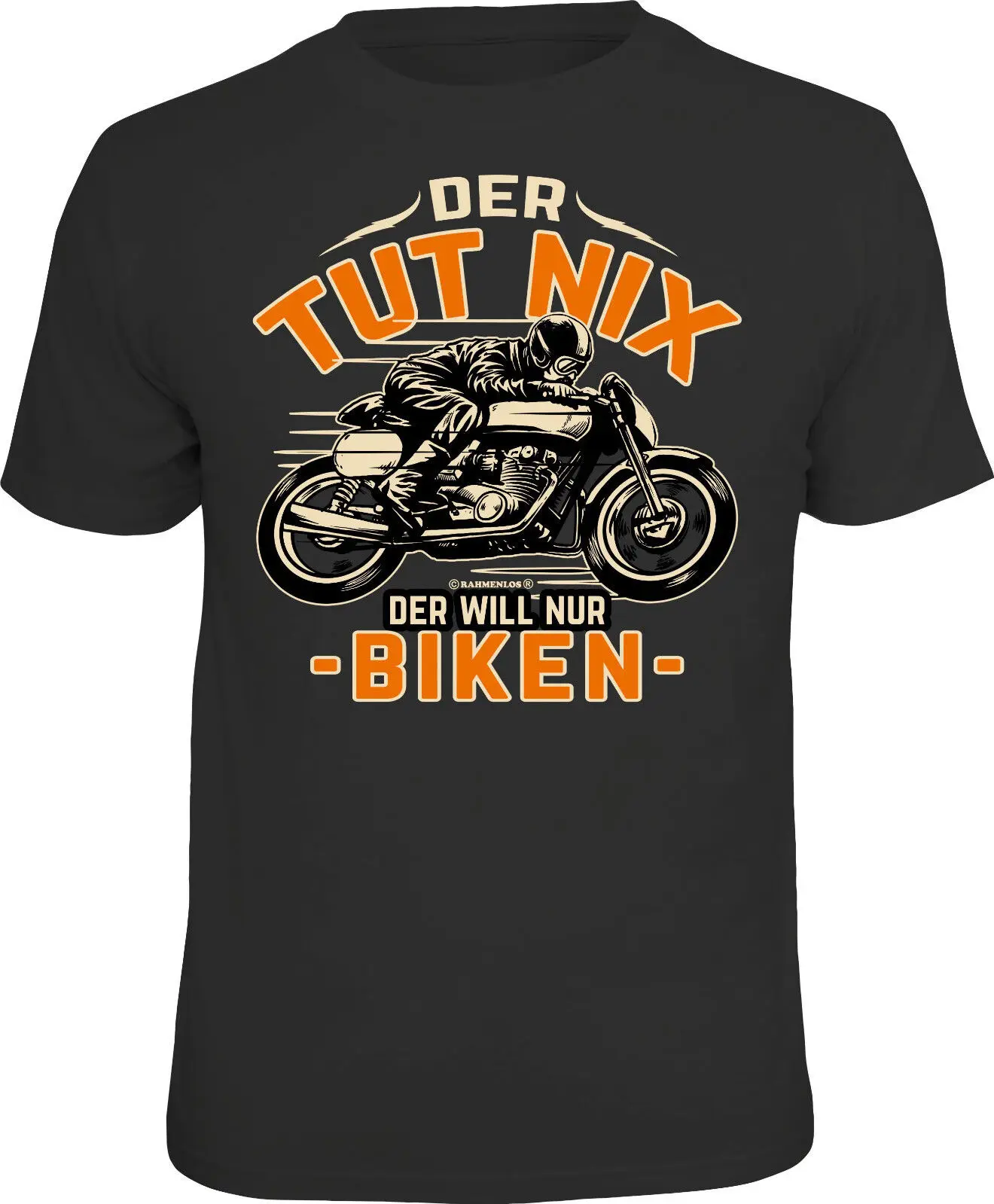 Camiseta de motociclista para hombre Der Tut Nix - Sólo ciclismo motocicleta bicicleta camisa para hombre