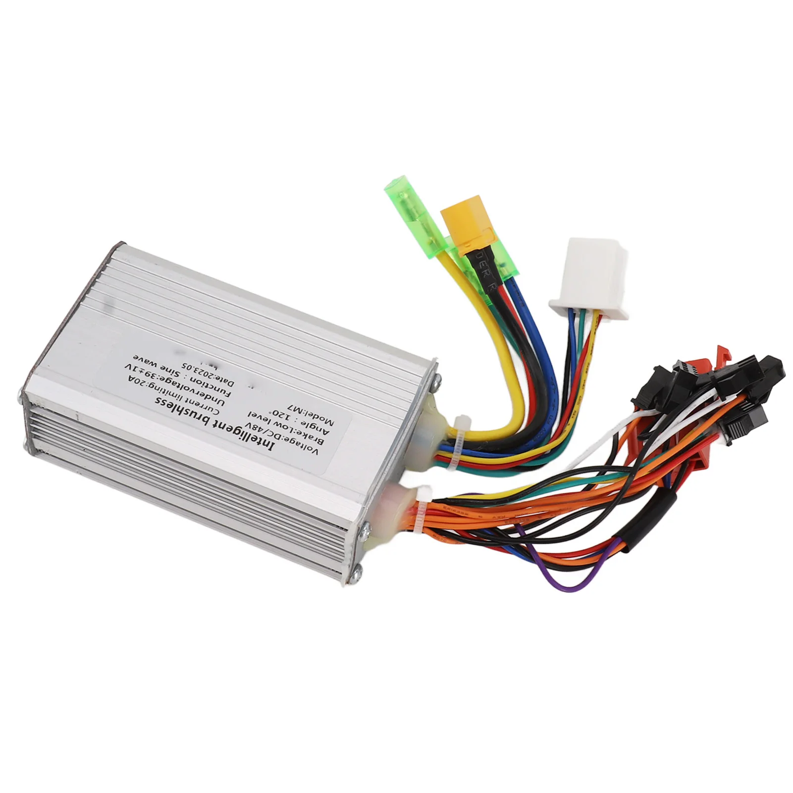 500W 48V Brushless Electric Bike Controller with Aluminum Alloy Groove Shell for E-Scooters, E-Bikes, and E-Tricycles