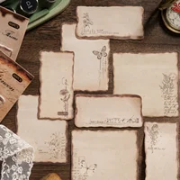 Vintage Burnt Edge Sticky Notes  - Autumn Old Dream Series Shaped Memo Pads for Journaling, Scrapbooking & DIY Decor 2
