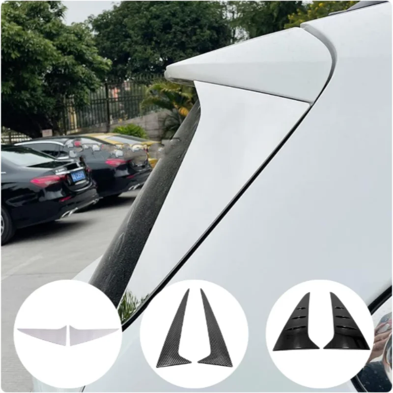 

For Toyota Sienna 2021 2022 2023 Rear Windshield Tail Wing Side Cover Trim Car Eyebrow Accessories Decoration Stickers 2Pcs
