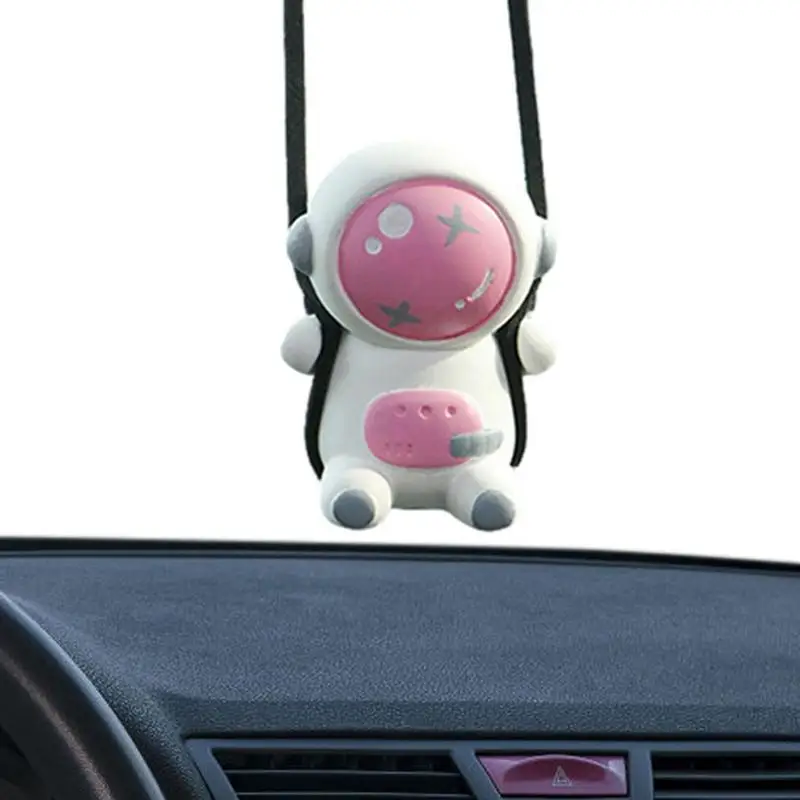 Astronaut Car Pendant Car Rearview Mirror Pendants Astronaut Shape Small And Compact Car Rearview Mirror Pendants Durable Car