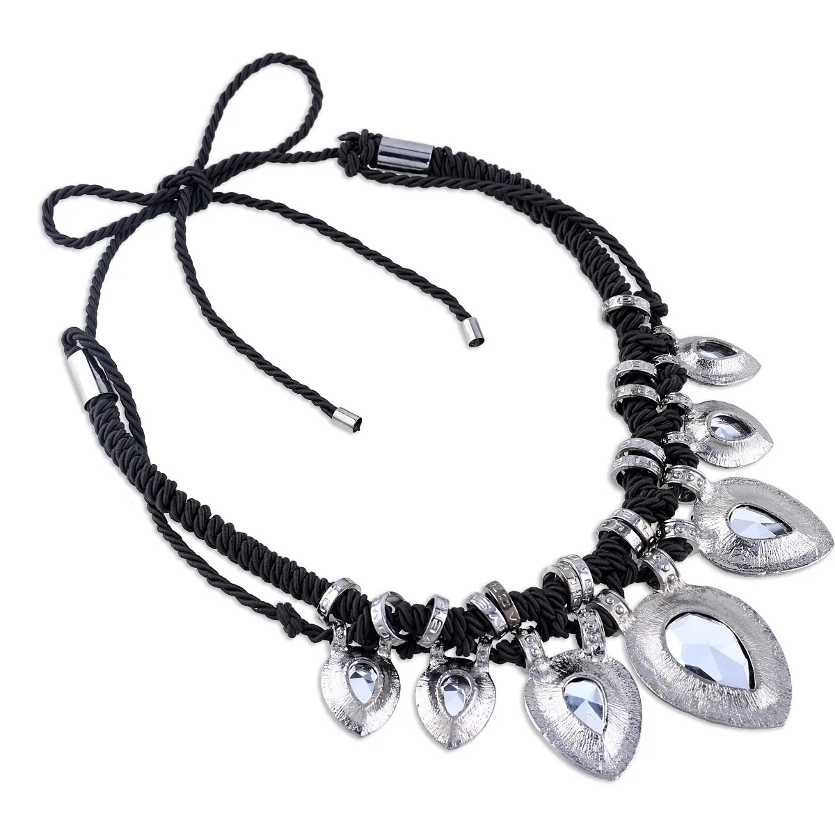 GGQINISI New Arrivals Bohemia Vintage Black Color Necklae Statement Fashion Jewelry Sets for Women Good Gift for Her