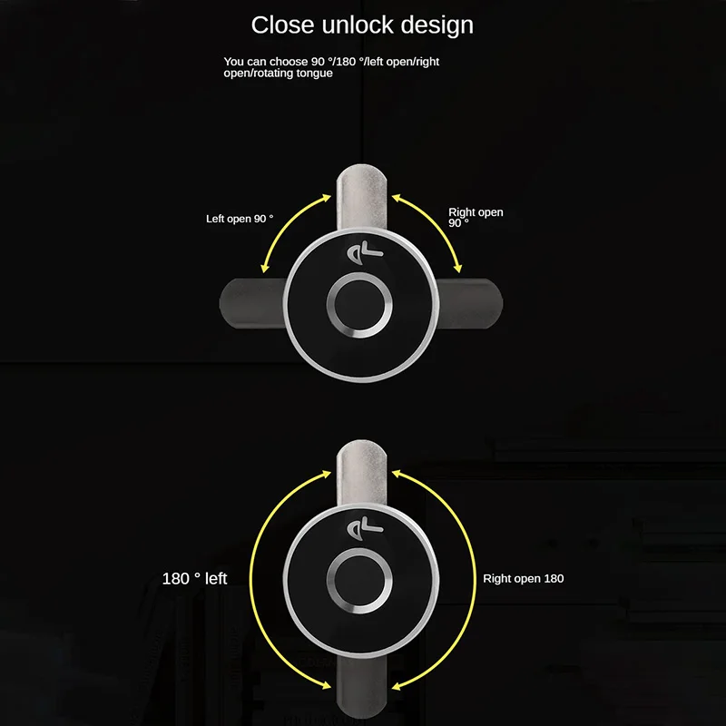 Imagem -02 - Smart Fingerprint Drawer Locker Armário de Porta do Armário do Escritório Pequeno Anti-theft Safe Lock Gaveta Segurança Cadeado Acessórios