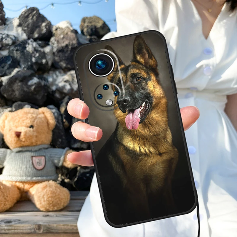 German Shepherd Dog Case For Honor Magic 6 Pro 90 70 50 Magic 5 Lite X6 X7 X8 X9 X6a X7a X8a X9a X8b X9b Cover