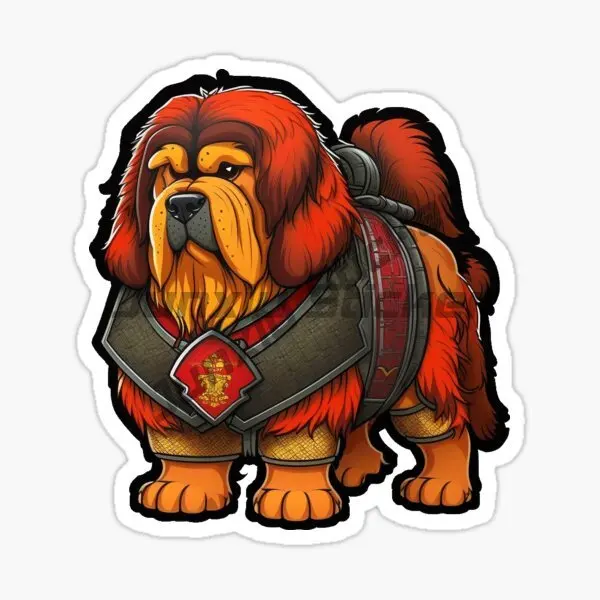 Tibetan Mastiff Dog Pets Creative Cute Sticker Doghouse Truck Car Window Bumper Wall Door Room Glass Bicycle Glass Helmet Decal