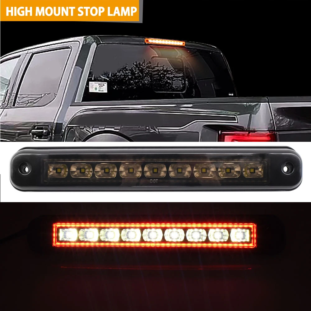 

Для Chevy C1500/K1500/Silverado 1988-1998 светодиодный 3-й третий дымчатый стоп-сигнал, задний грузовой фонарь, задний стоп-сигнал