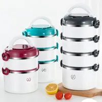 304 stainless steel insulated lunch box multi-layer large-capacity bento lunch box