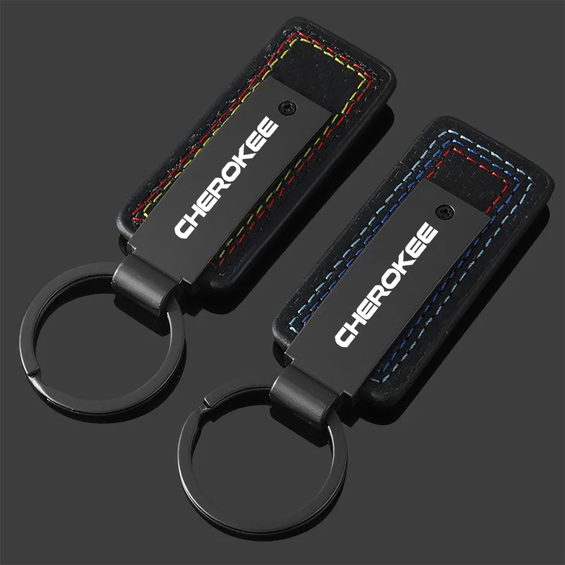 For Jeep Grand Cherokee Wrangler JL JK Renegade Compass Gladiator Patriot XJ Car Keyring Metal Laser Logo Keychain Accessories